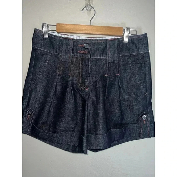 Plus Fours Dresses & Skirts - Anthropologie Plus Fours Denim Pleated Shorts Women Size 6